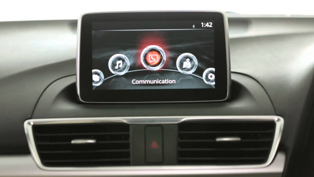Mazda Connect information entertainment system in the Mazda 3 2017 Model